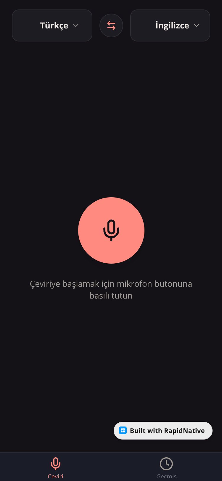 Sesli Çeviri screen 2