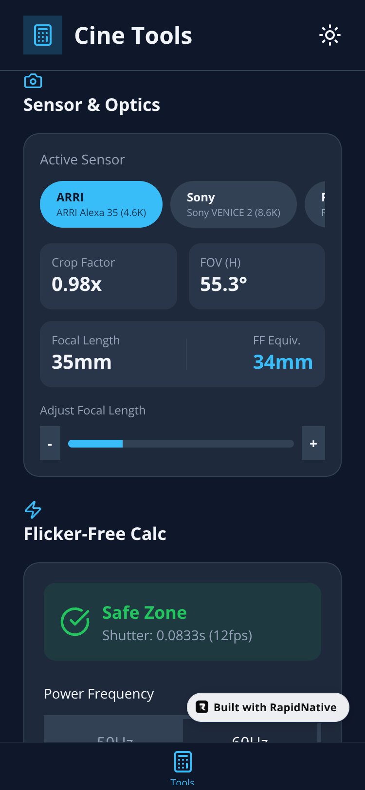 CineLight Pro screen 1