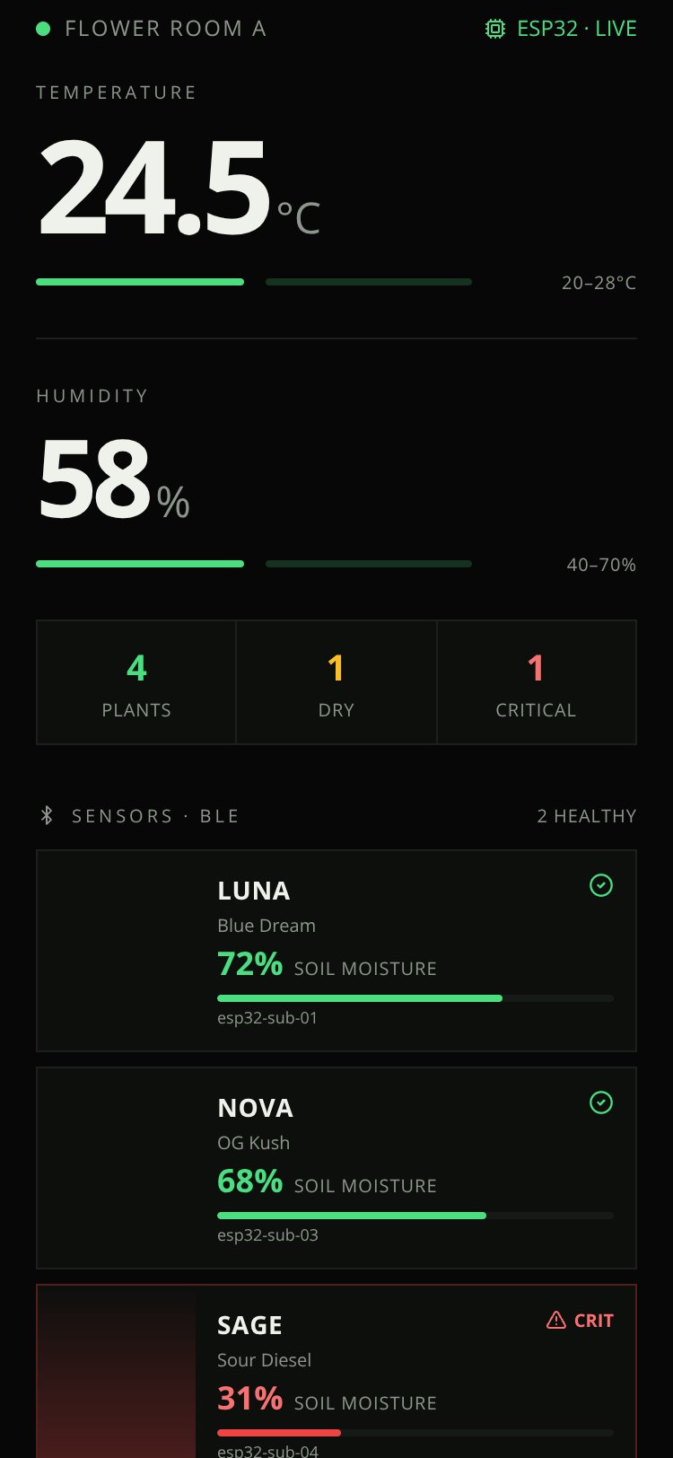 GrowSense screen 1