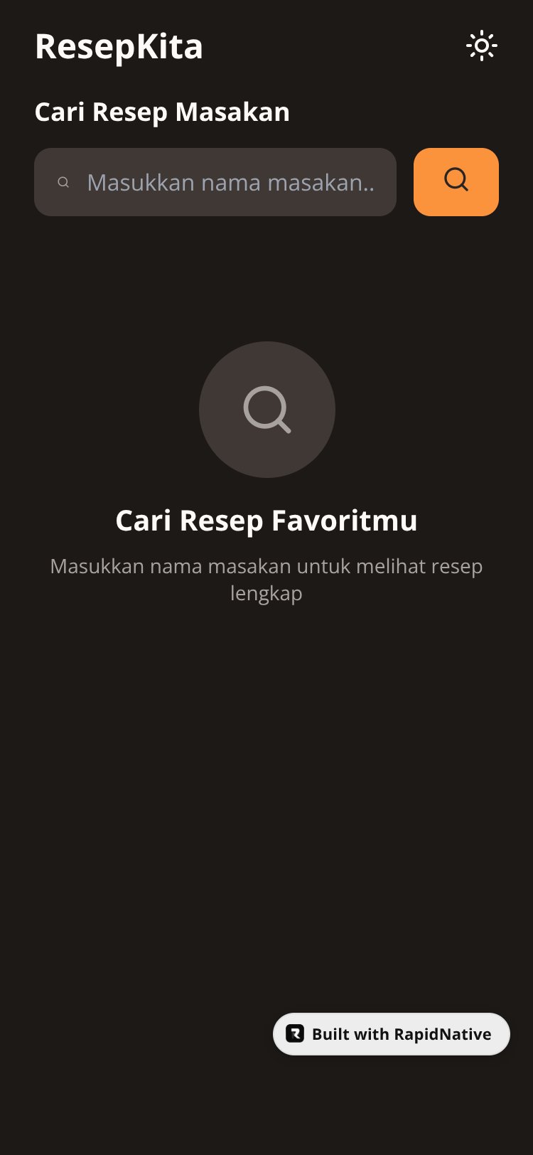 ResepKita screen 1