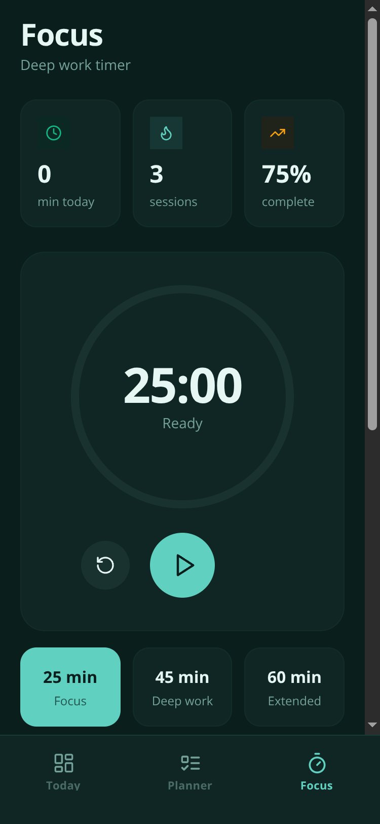 RapidNative App screen 1