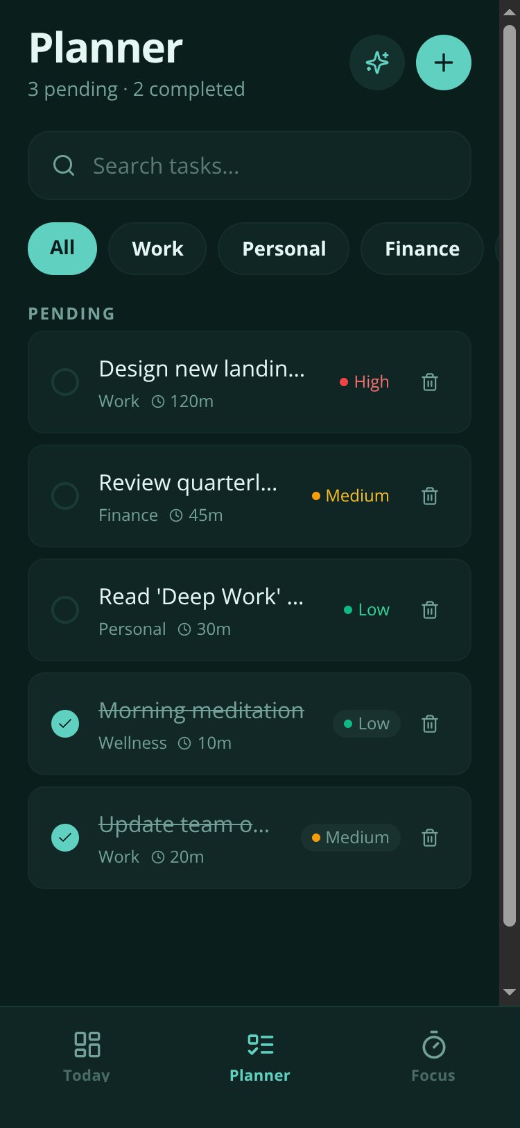 RapidNative App screen 3