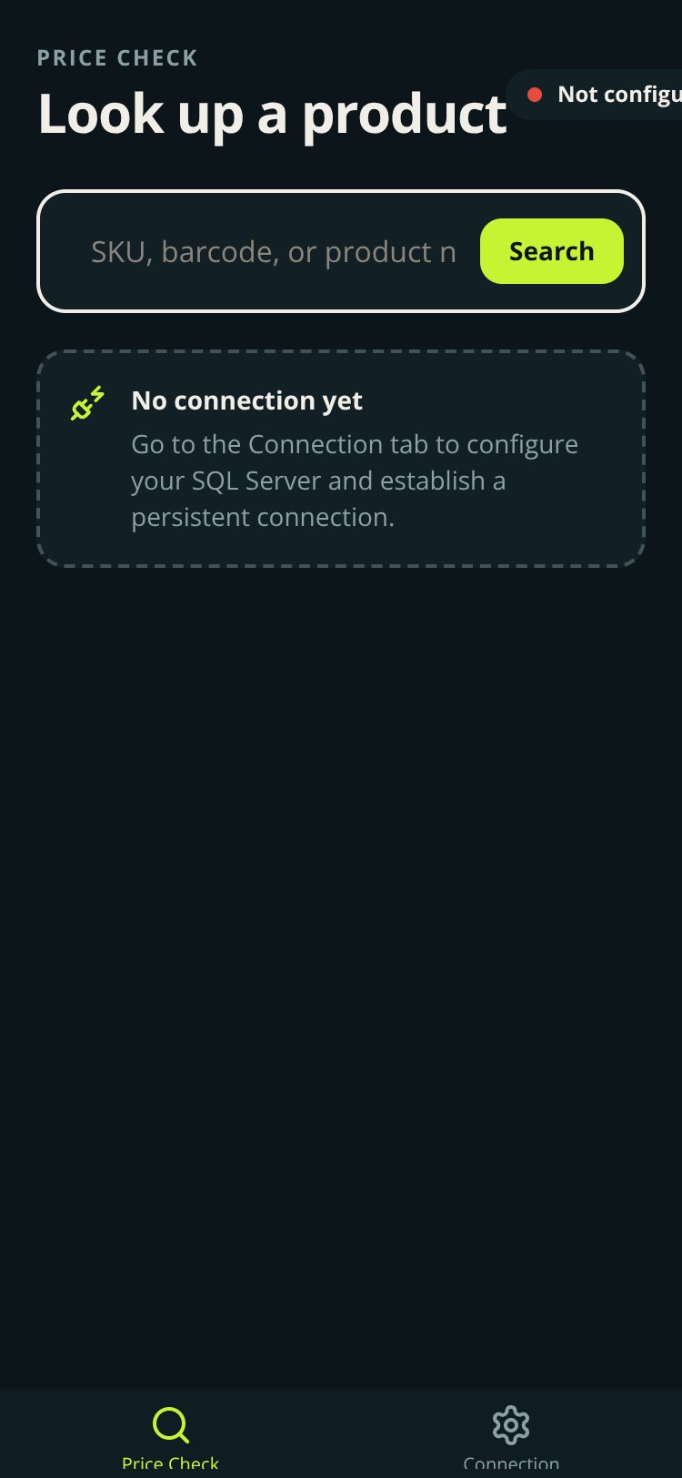 PriceCheck screen 2