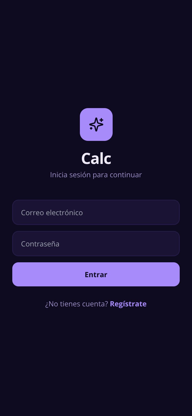 Calc screen 1