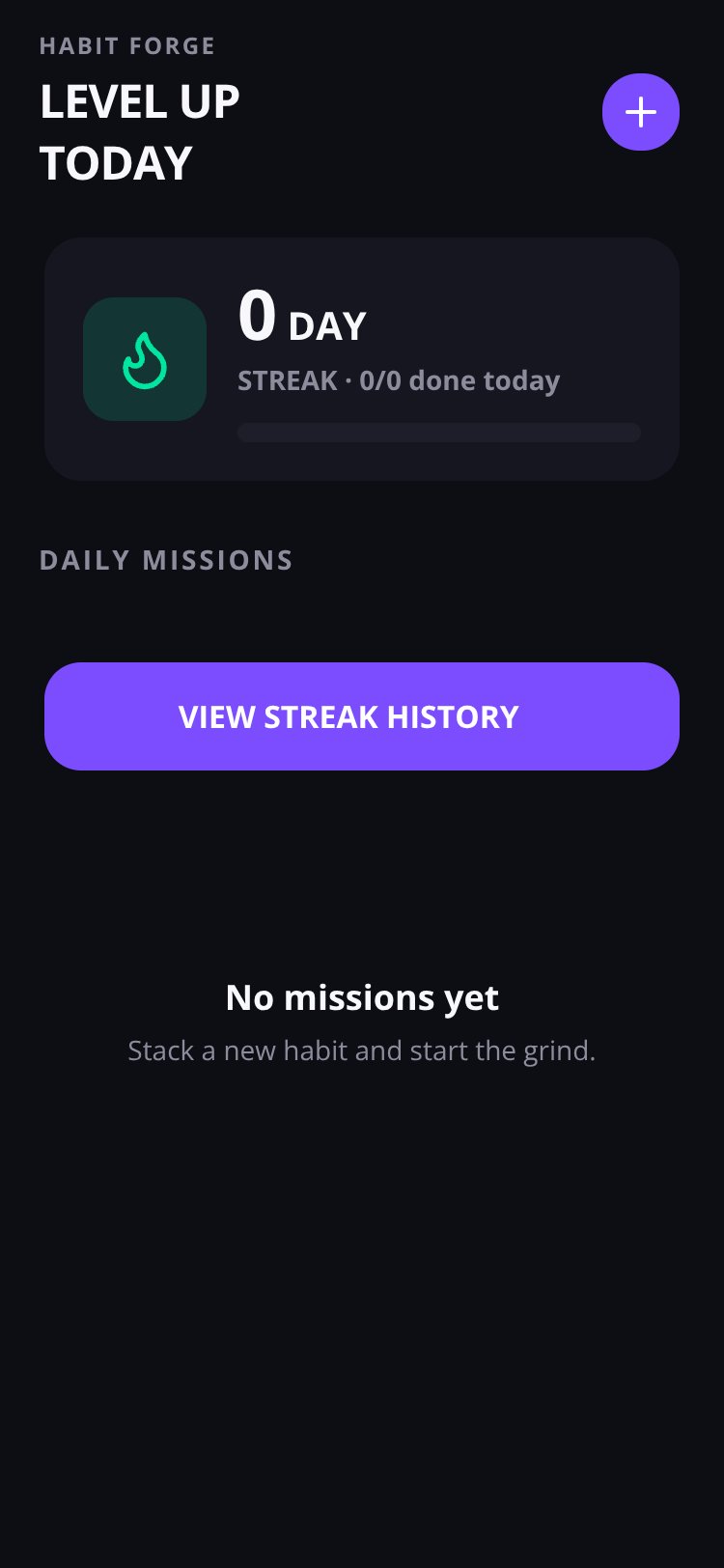 Habit Forge screen 4