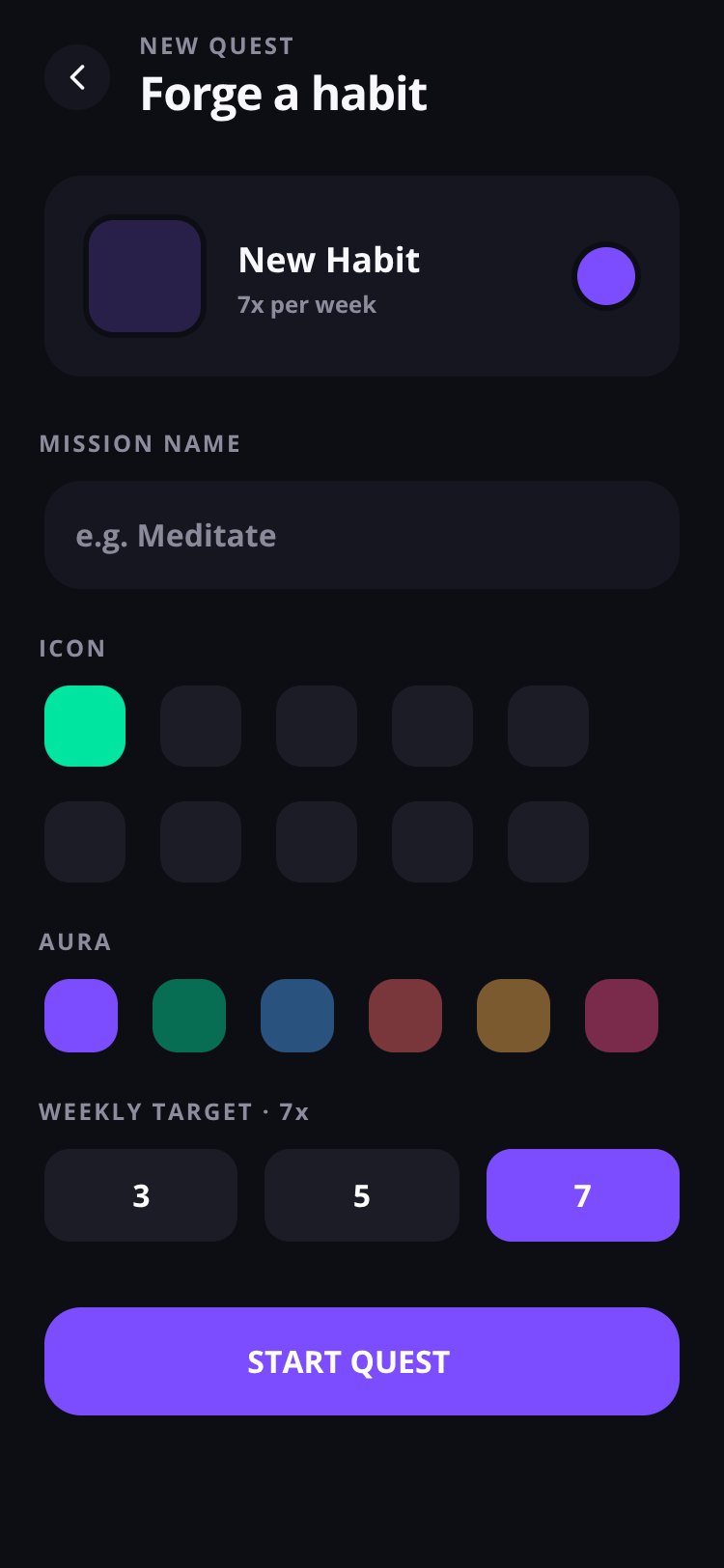 Habit Forge screen 5