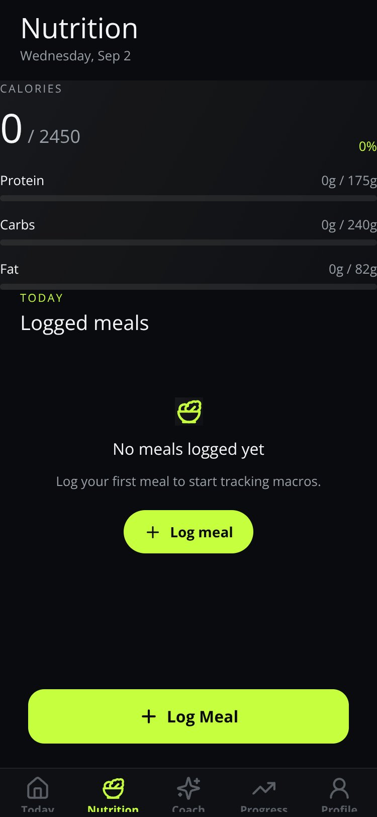 Gym-First screen 3