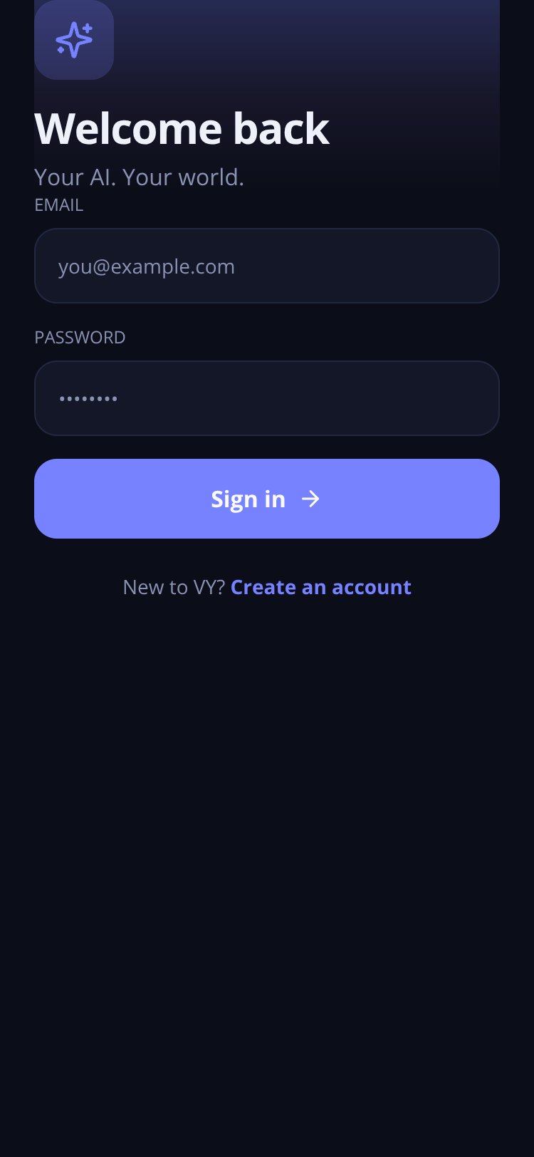 VY.ai screen 1