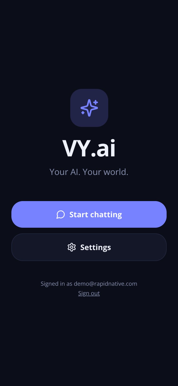 VY.ai screen 3