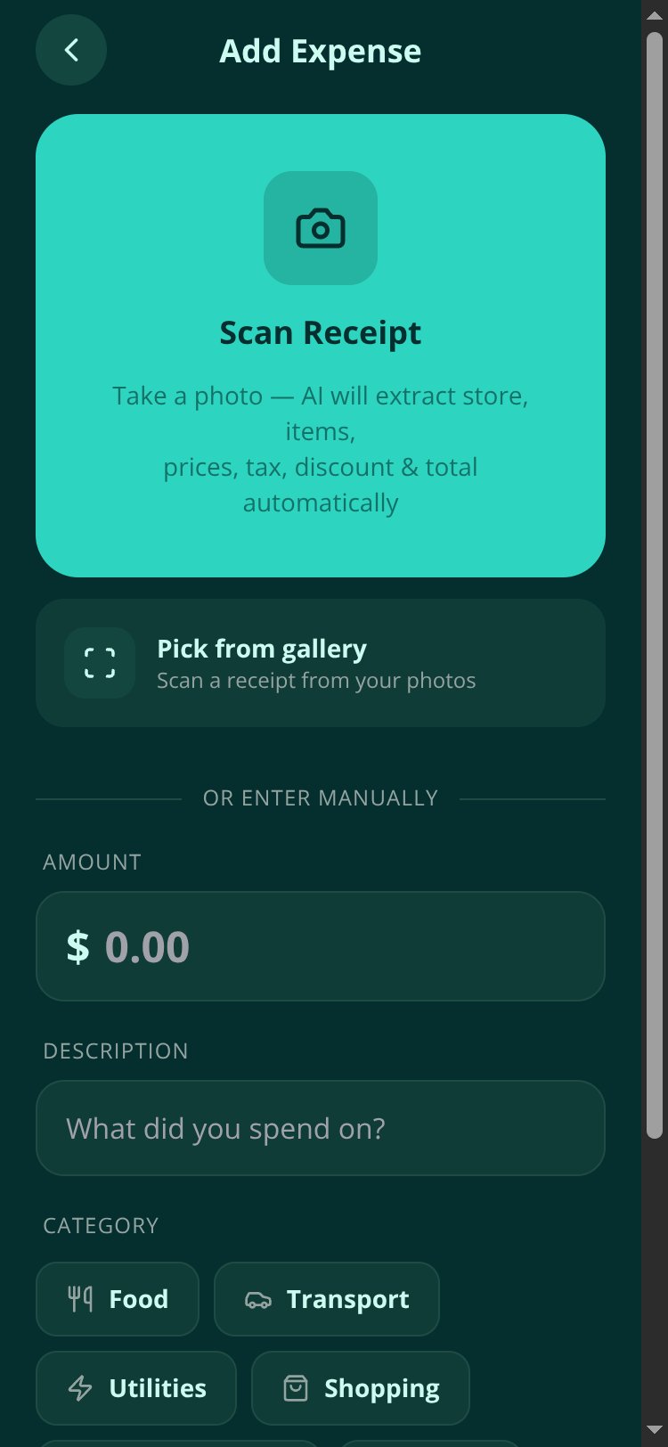 Expense Tracker screen 2