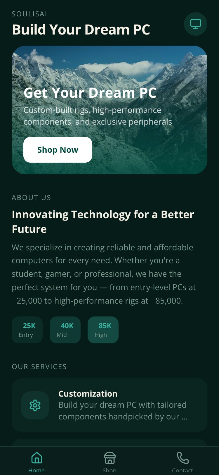 Orange Tech screen 2