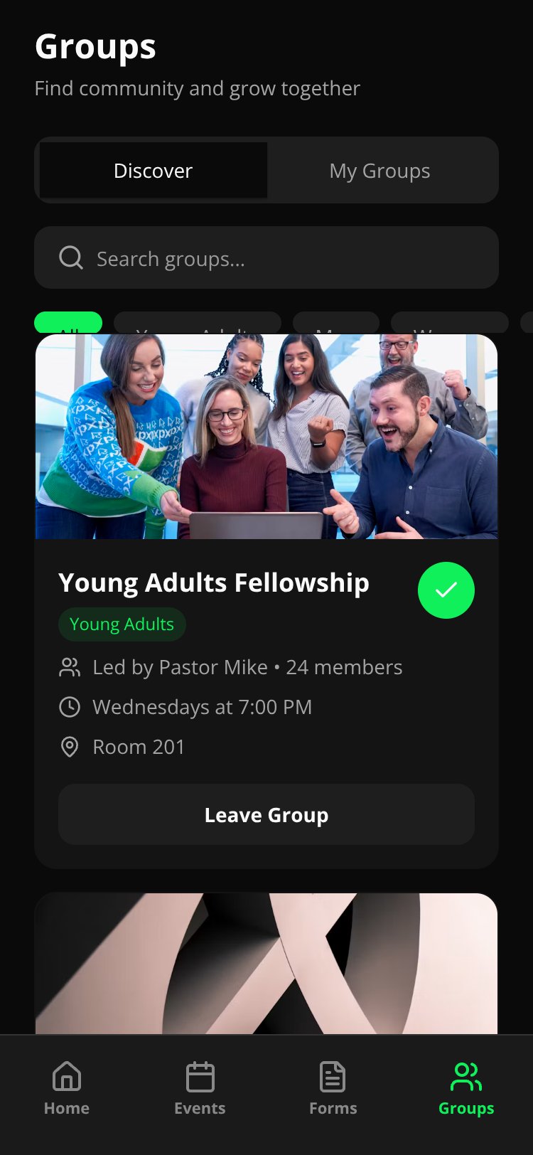 Harvesters Church App Copy screen 3