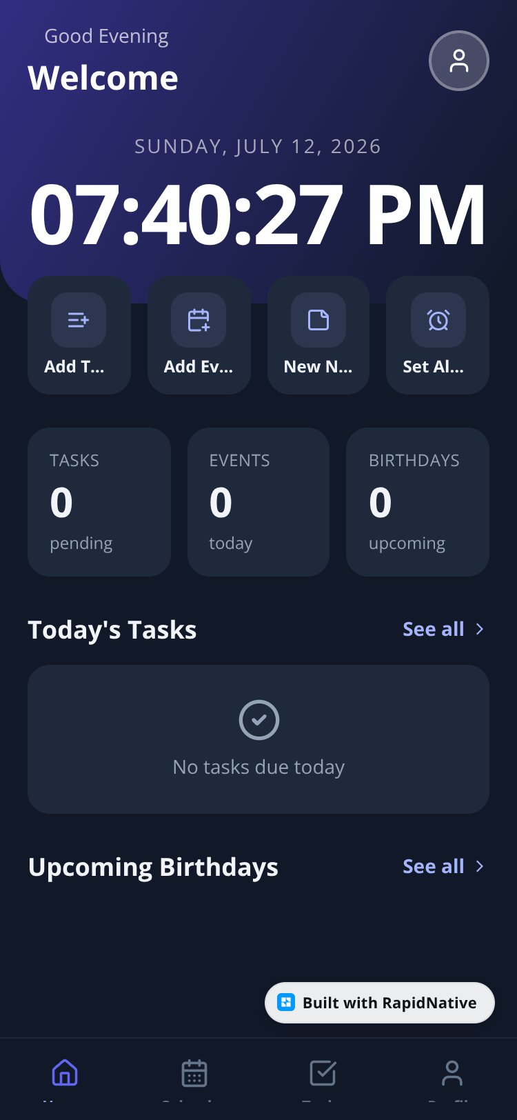 LifeSync screen 3