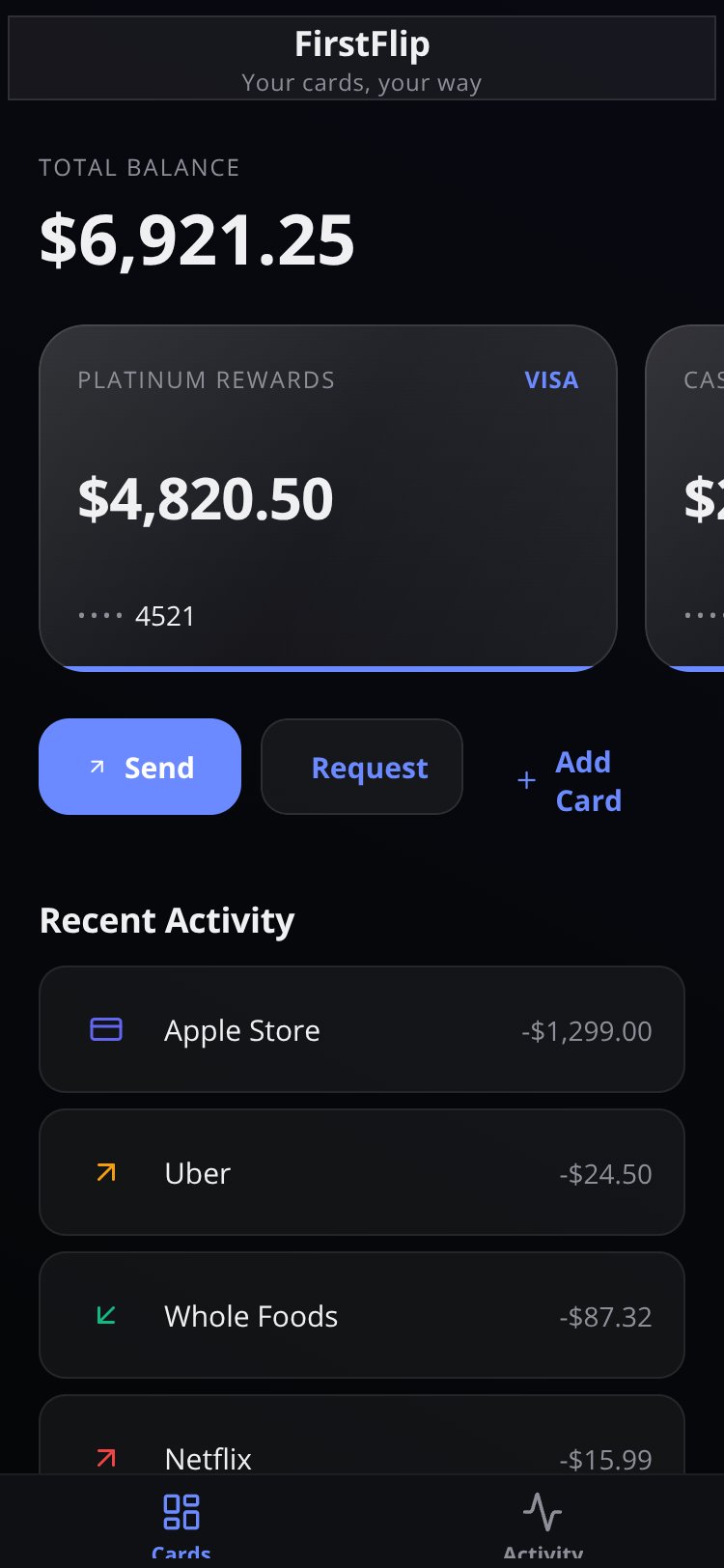 RapidNative App screen 2