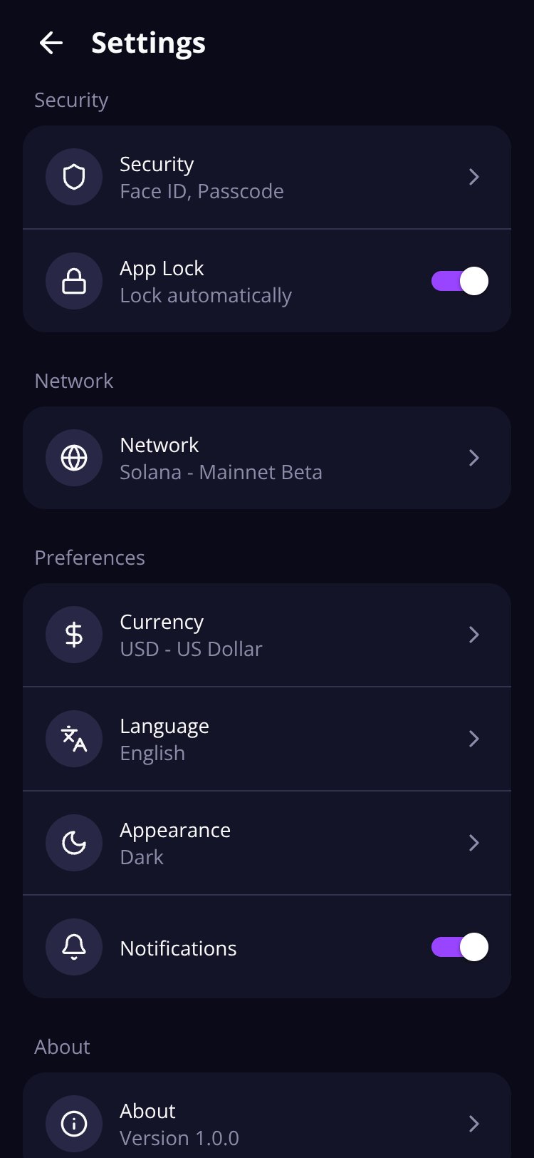 Phantom Wallet UI Clone Copy Copy screen 2