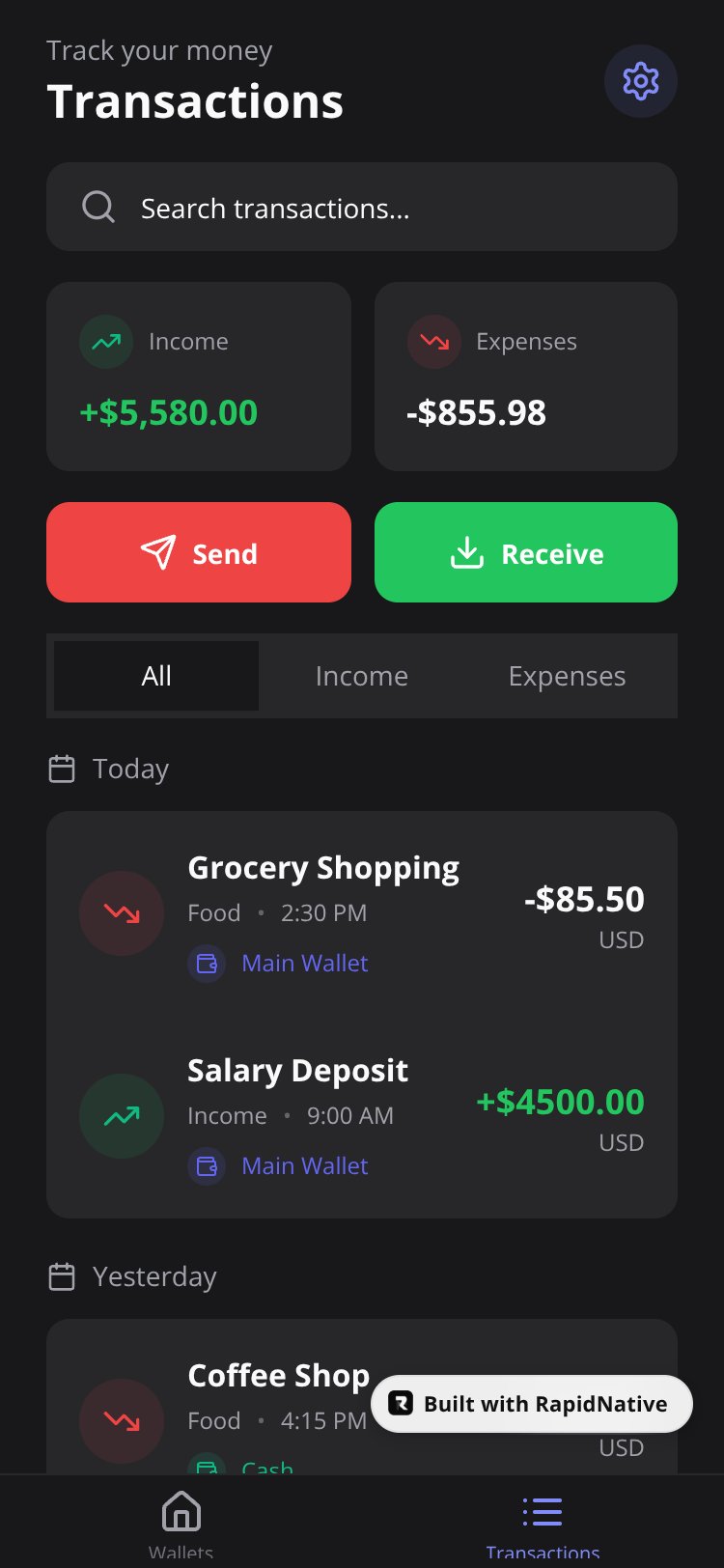 BudgetWise Pro screen 2