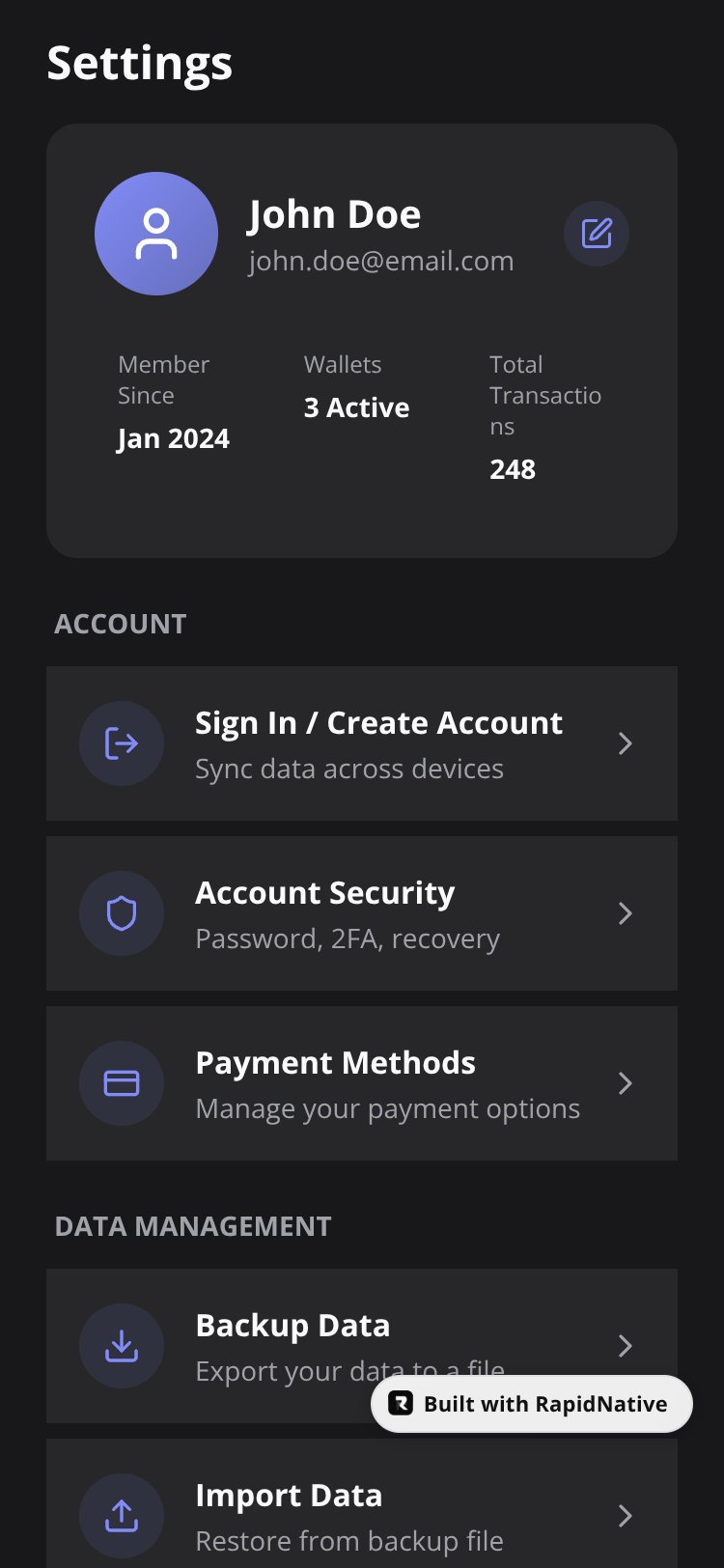 BudgetWise Pro screen 3