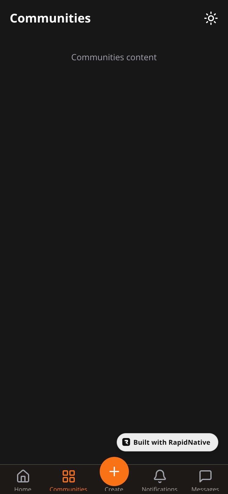 Reddit Clone screen 2