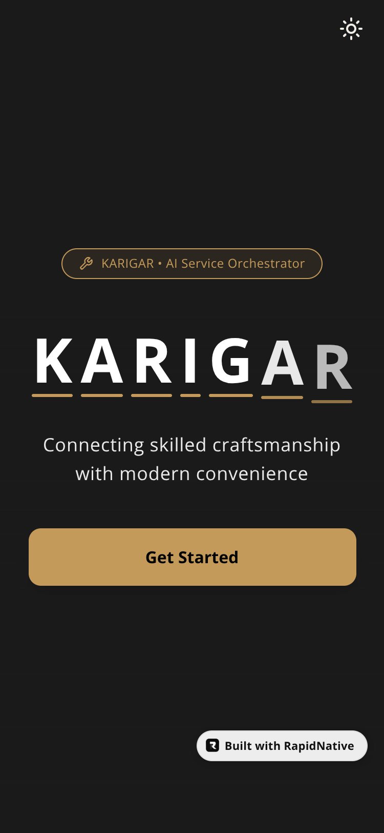 KARIGAR screen 1