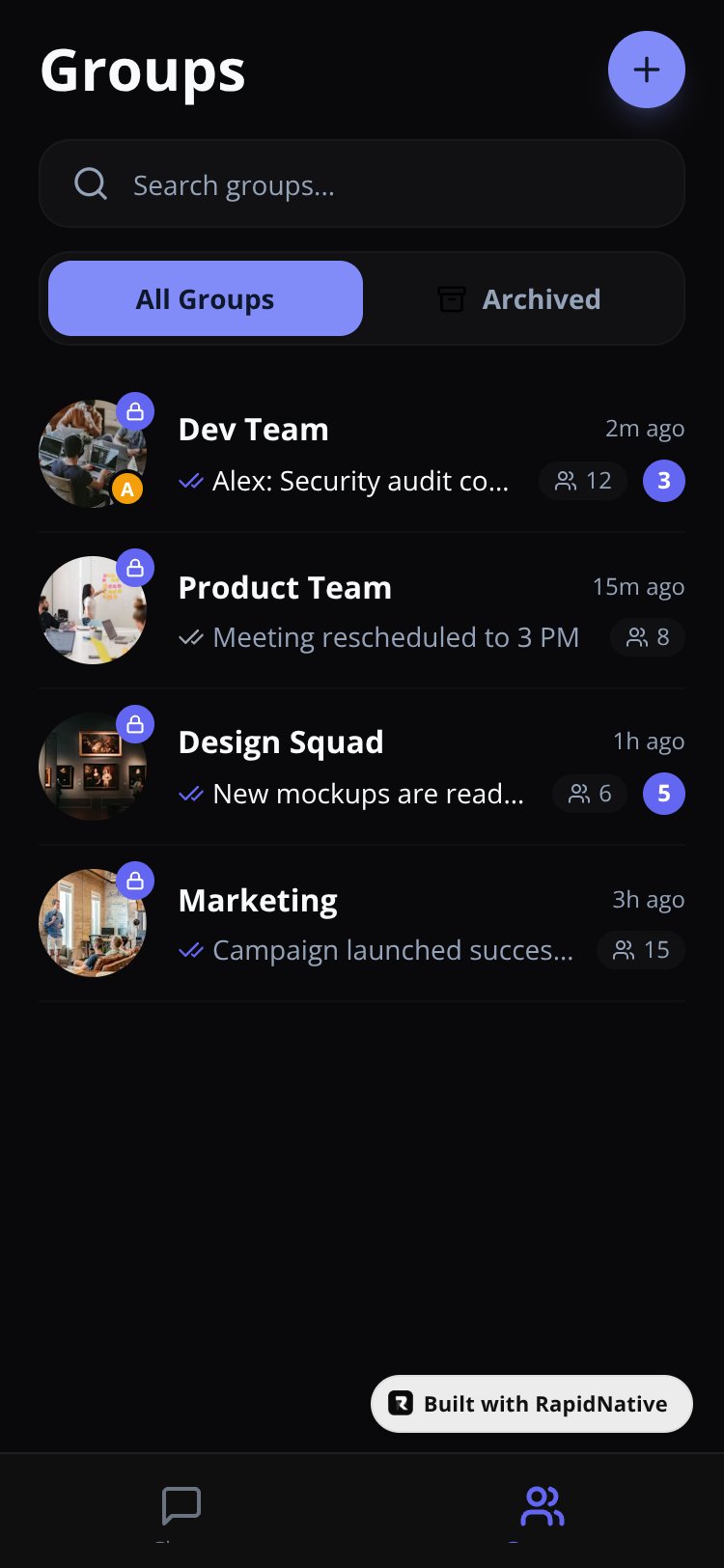 BulletChat screen 1