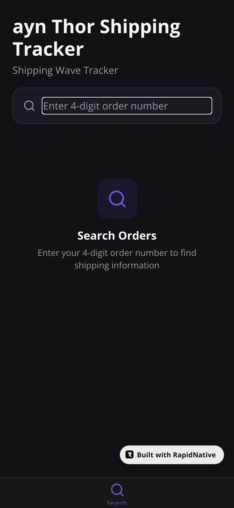 ayn Thor Shipping Tracker screen 1
