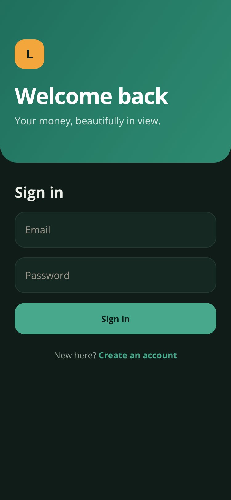 Ledger screen 1