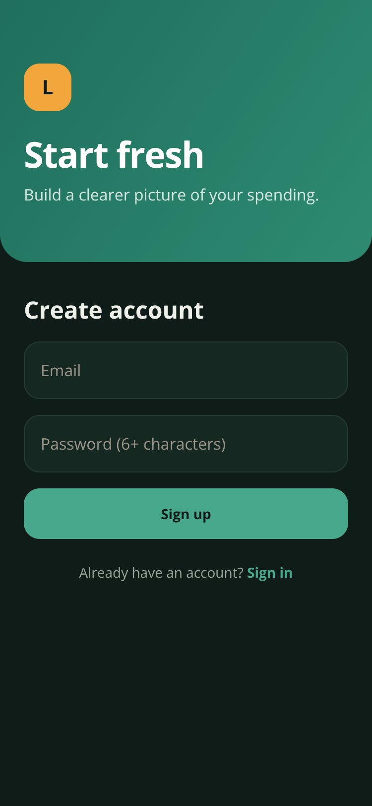 Ledger screen 2