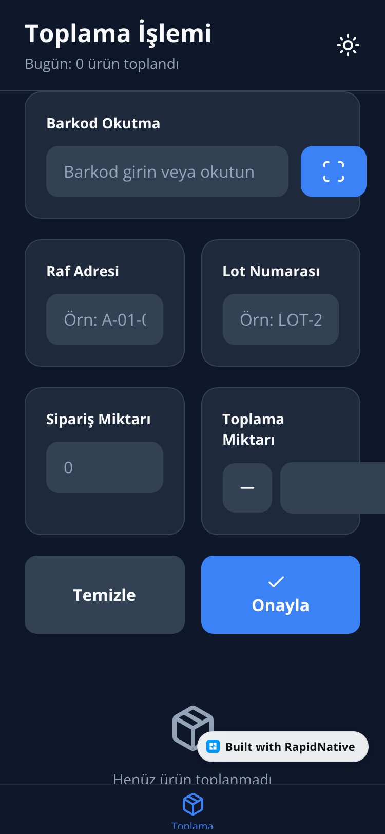 WarehouseManager screen 1