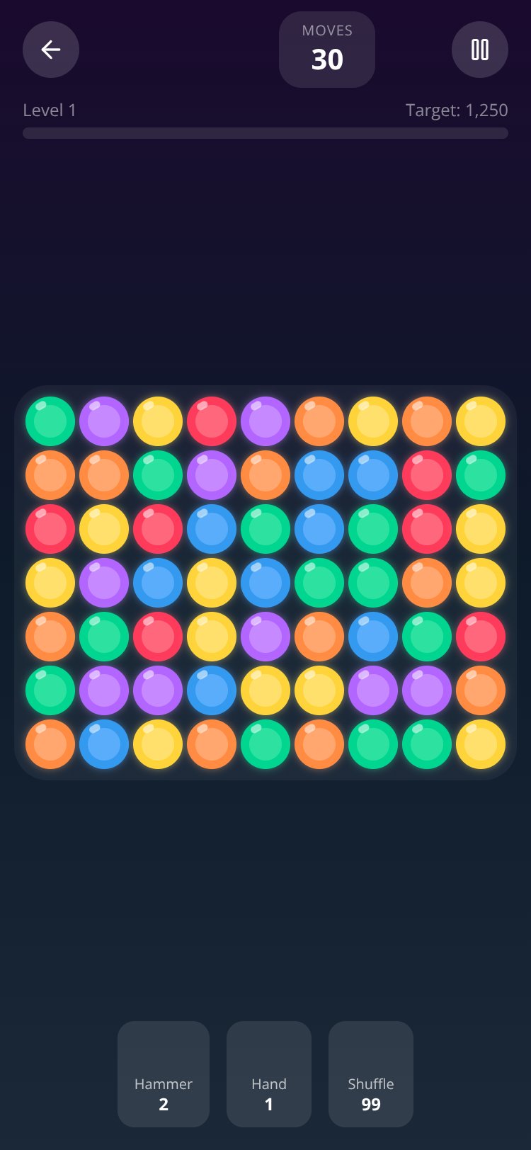 Candy Crush screen 1
