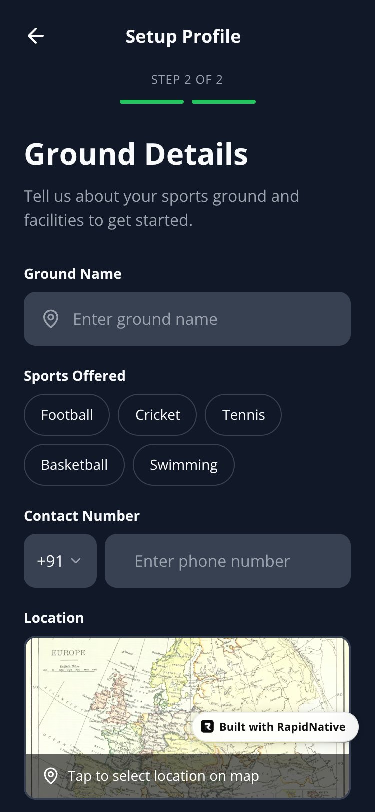 GroundBooker screen 3