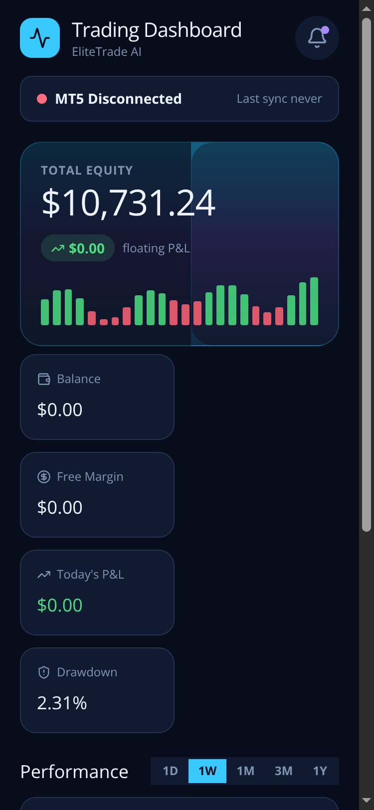 EliteTrade AI screen 3