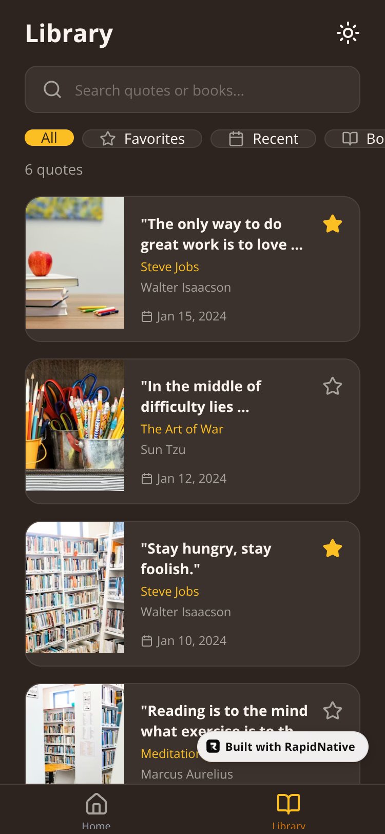 QuoteSnap screen 4
