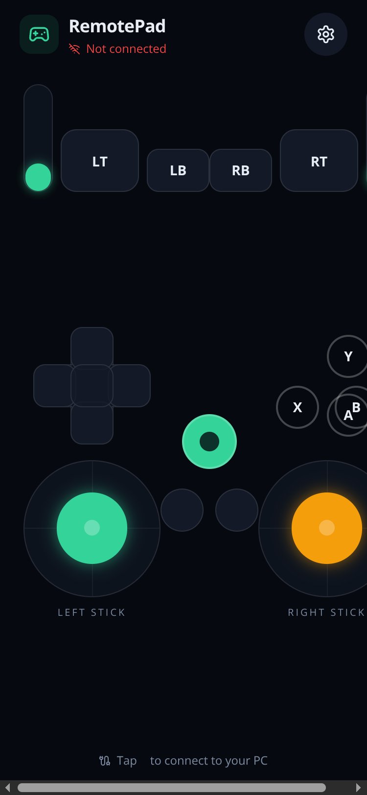 RemotePad screen 1