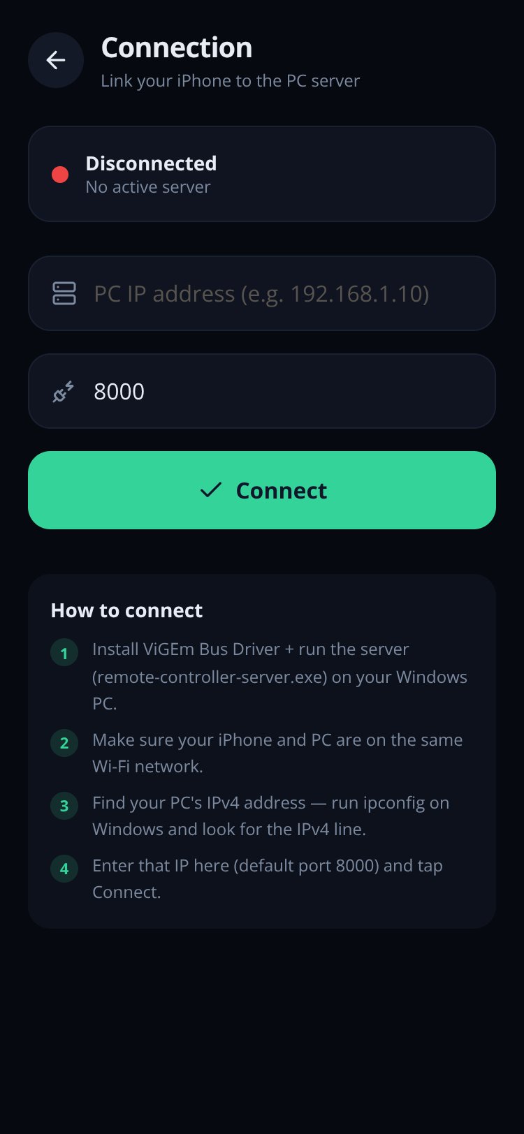RemotePad screen 2