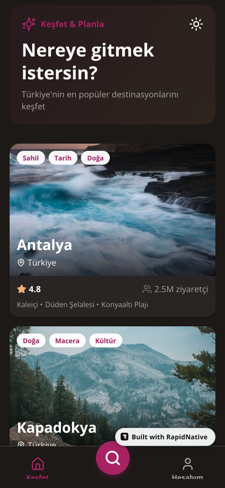Optiviser Trip screen 1