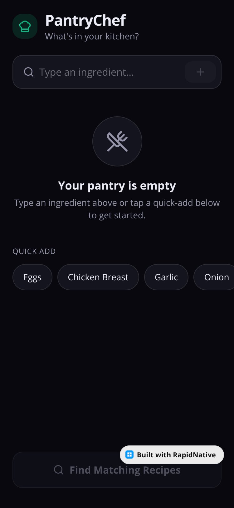 PantryChef screen 1