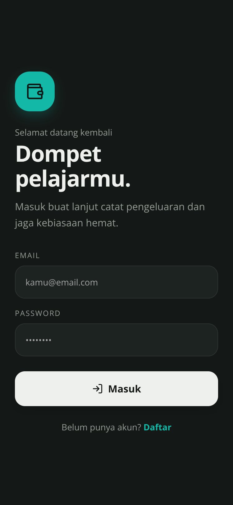 Dompetku screen 1