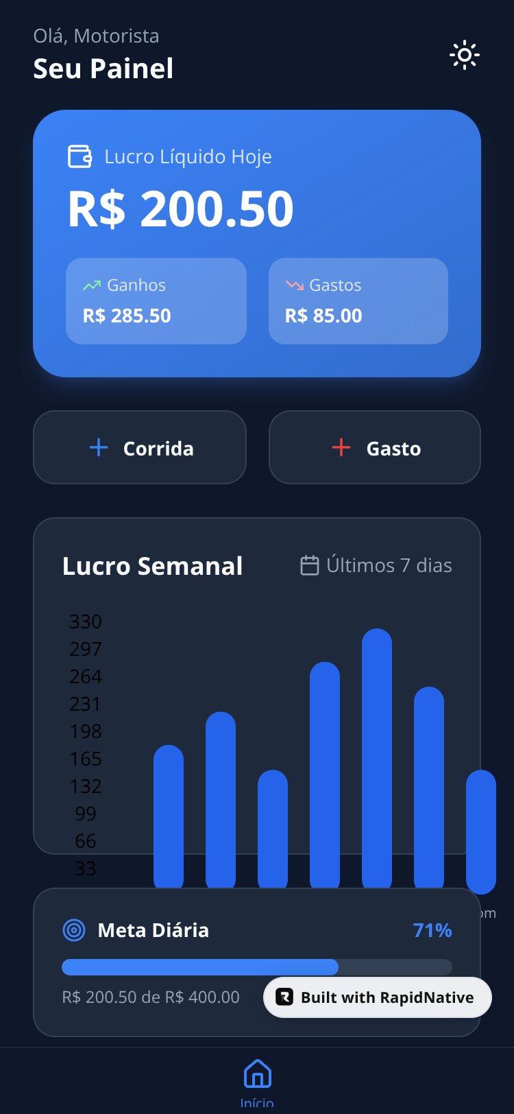 UberFinanças screen 1