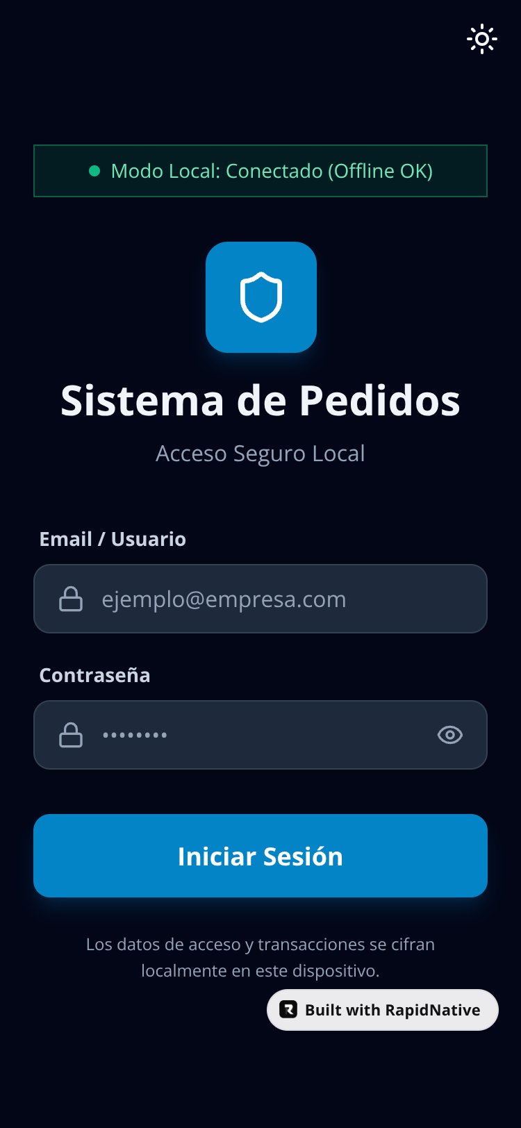 Sistema de Pedidos screen 5
