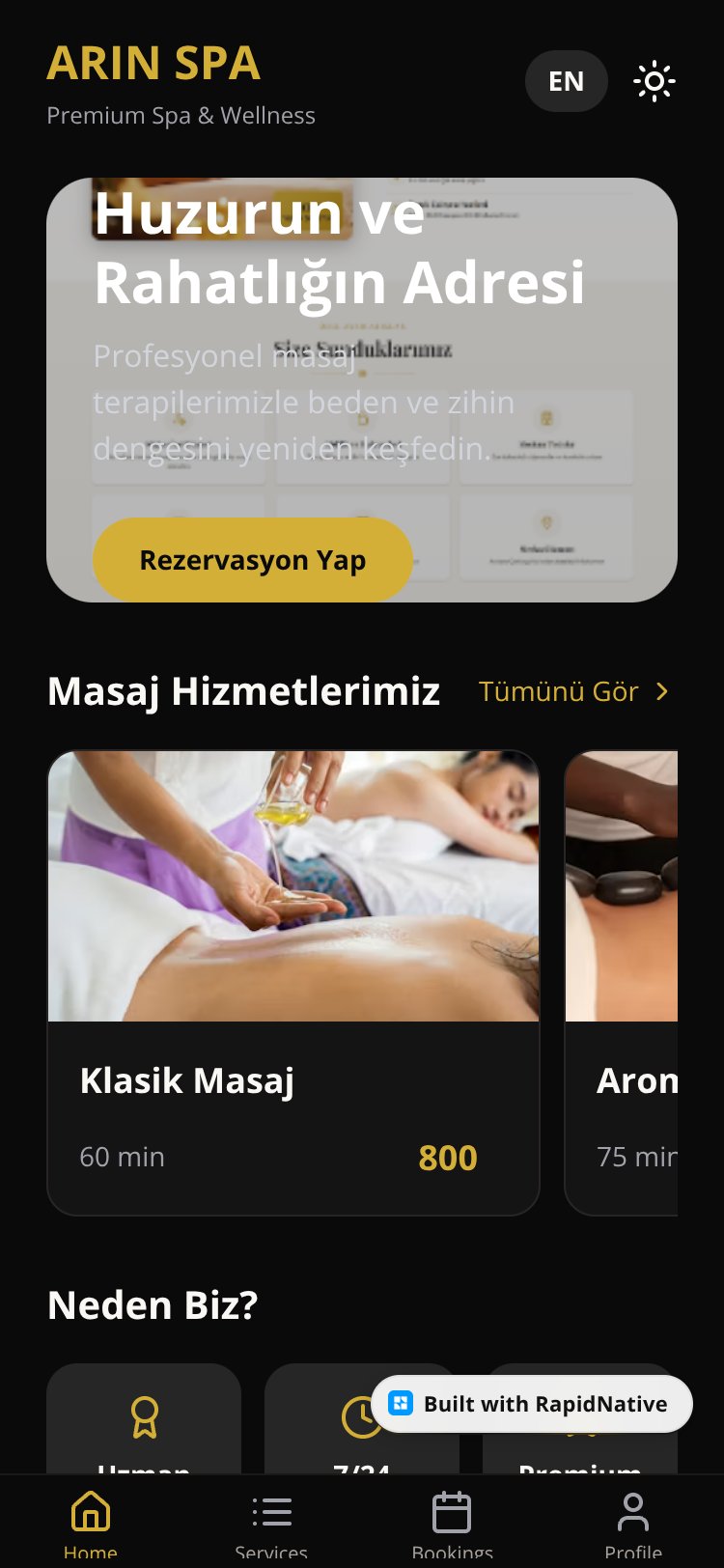 SpaReservation screen 3