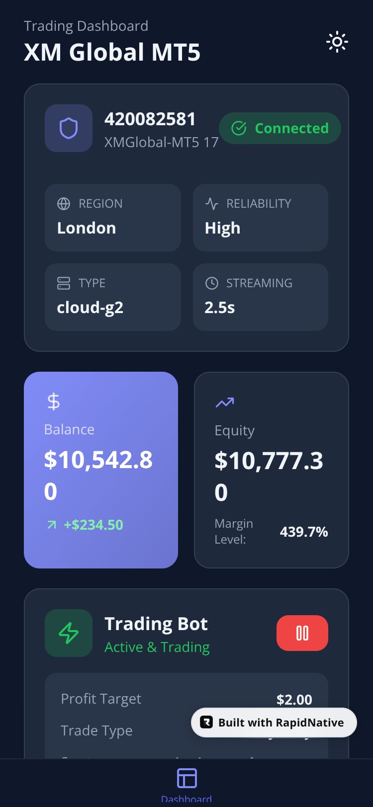 FXTrader screen 3