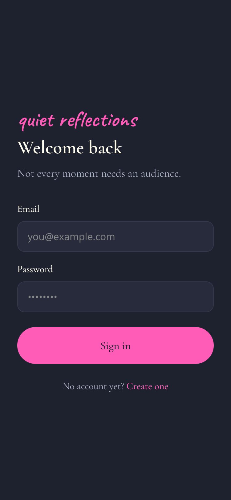 RapidNative App screen 1