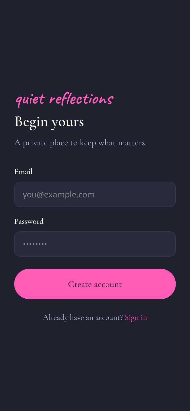 RapidNative App screen 2