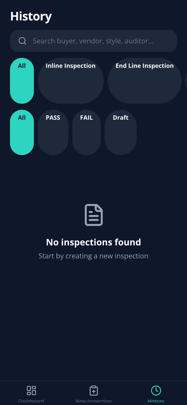 Richa Global Inspection screen 4