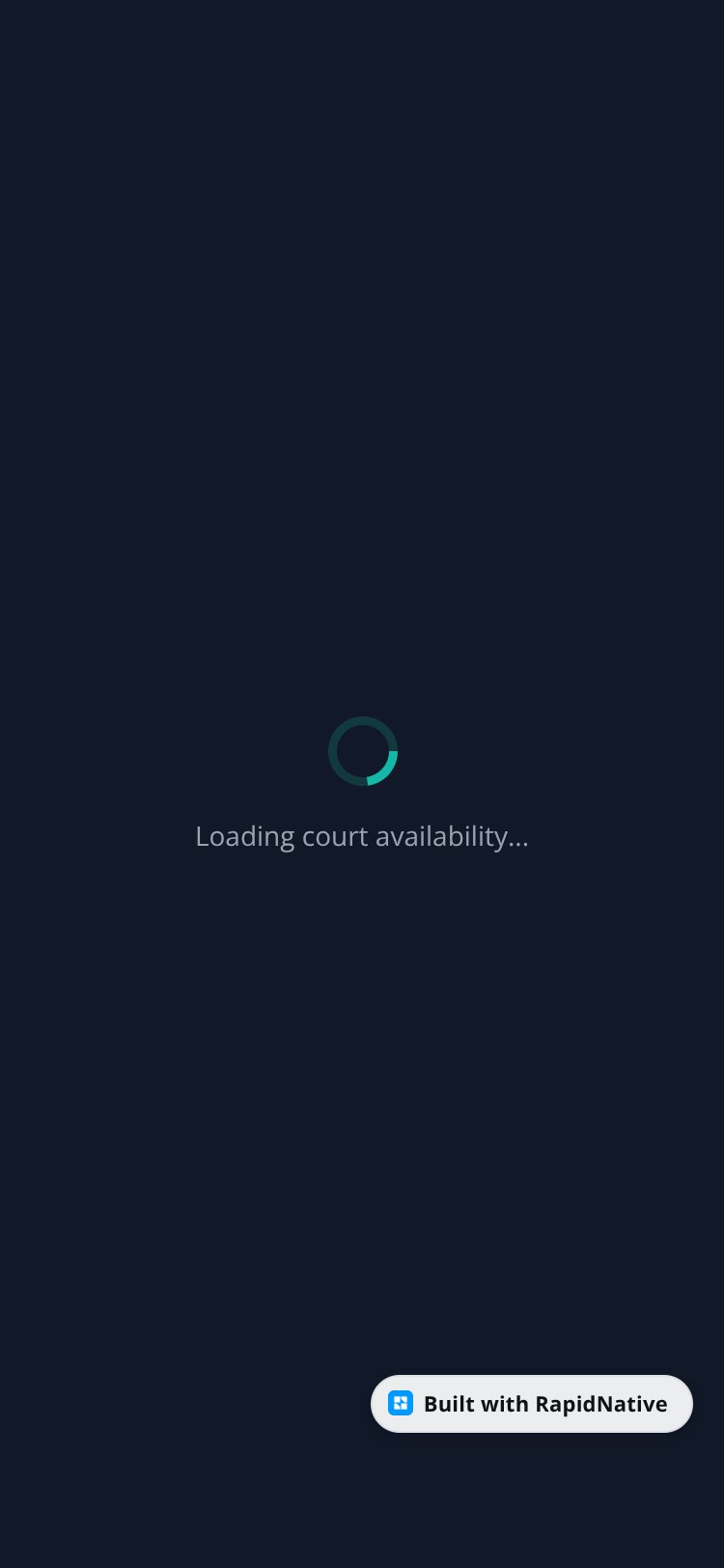 PadelFinder screen 1
