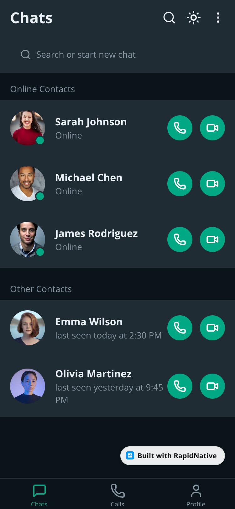 VidyaCall screen 1