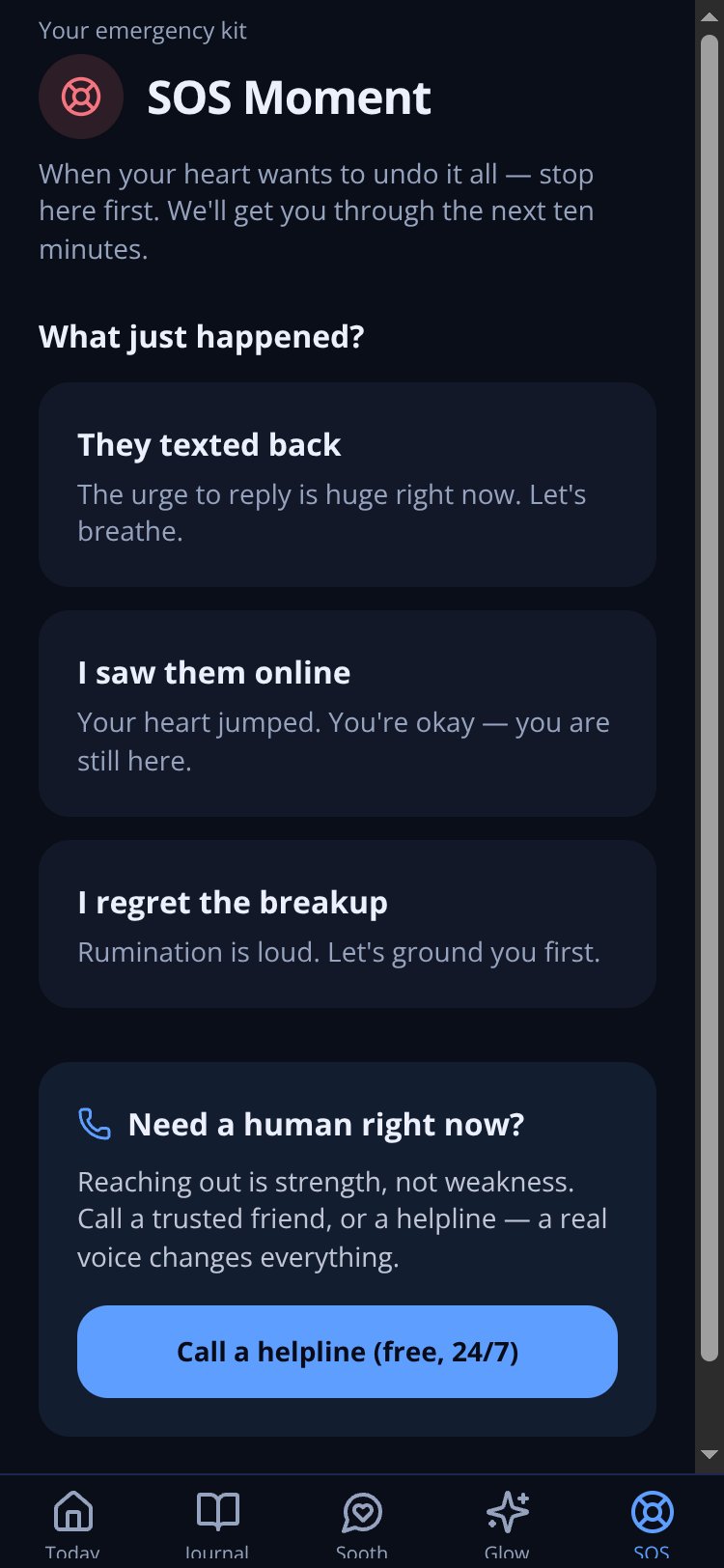 Soother screen 2