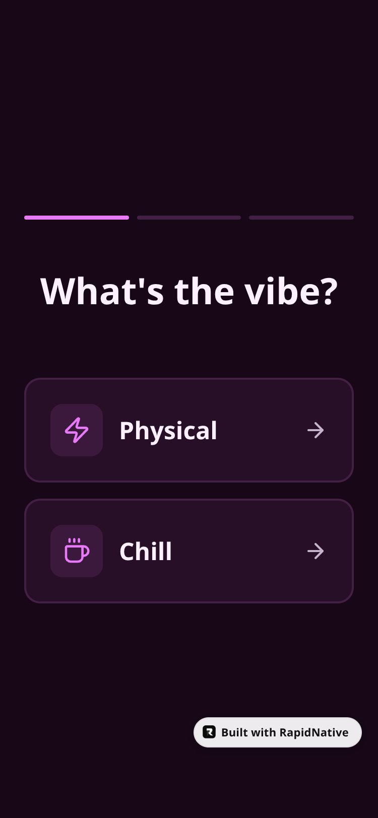 PickYourFun screen 2