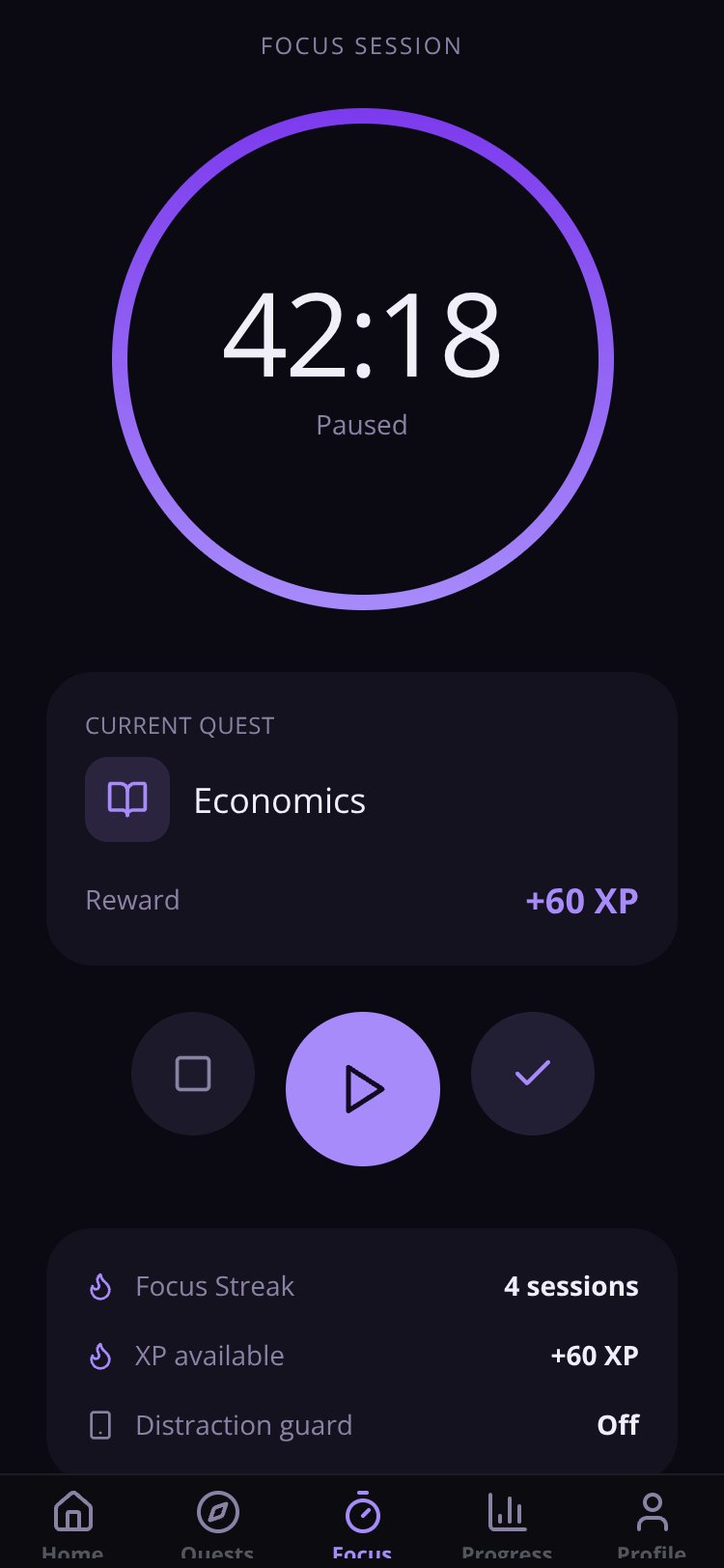RapidNative App screen 1