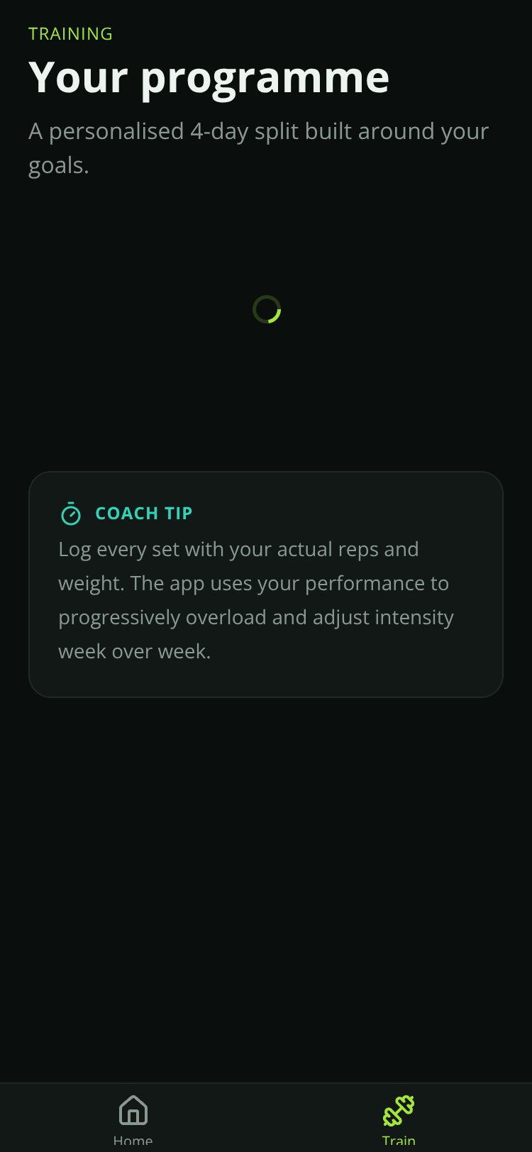 Forma Coach screen 4